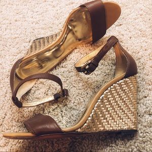 Coach Mettalic Gold Sandals